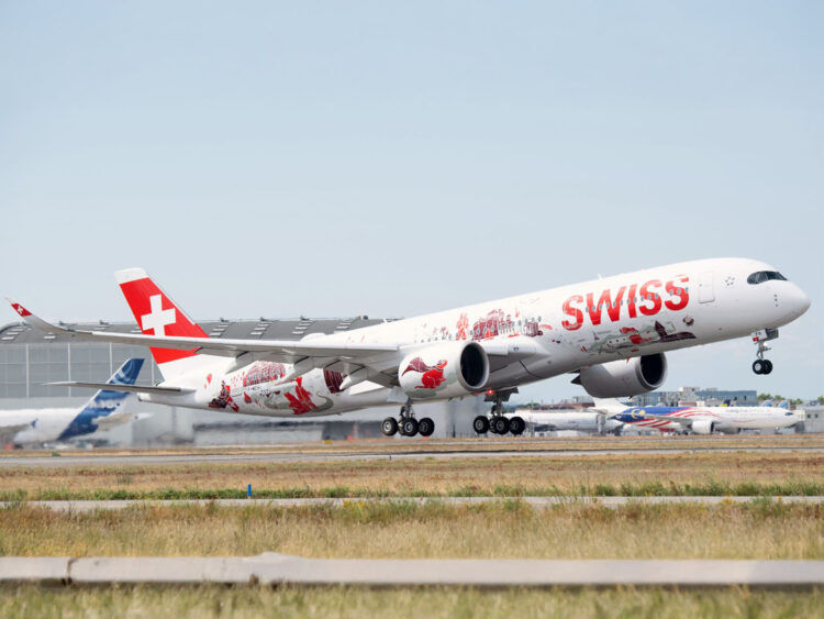Swiss Airbus A350 900 Copyright