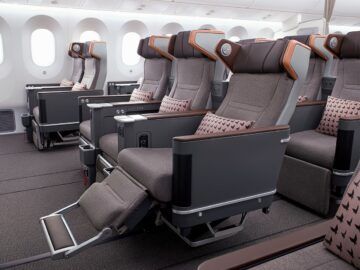 Eva Air Premium Economy Class Boeing 787 9 Kabine Copyright
