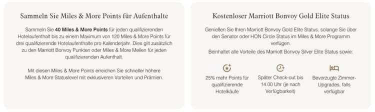 Miles And More Marriott Bonvoy Partnerschaft Statusvorteile