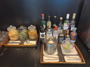 Singapore Airlines Silverkris Lounge Taipei Taoyuan Hochprozentiger Alkohol