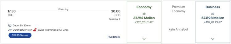 Swiss Senses Airbus A350 Zurich Boston Miles And More Meilenpreise 27 November 2025