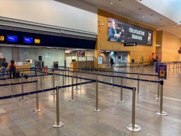 Flughafen Airport Stockholm Check In Bereich Thai Airways
