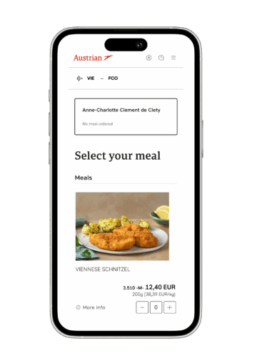 Lufthansa Culinary Journey Austrian Airlines