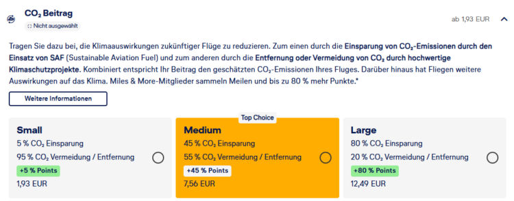 Miles And More Co2 Ausgleichspaket Frankfurt Nuernberg Lufthansa Economy Class