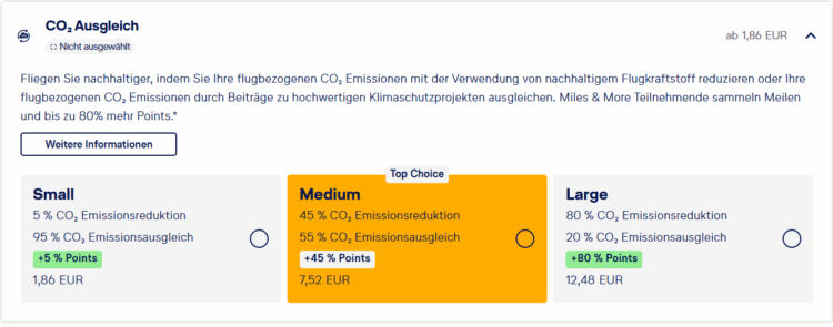 Miles And More Co2 Ausgleichspaket Frankfurt Nuernberg Lufthansa Economy Class