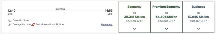 Miles And More Praemienflug Swiss Senses Airbus A350 Zurich Montreal Miles And More Meilenpreise Februar 2026