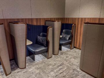 Singapore Airlines Silverkris Business Class Lounge Terminal 3 Singapur Arbeitszone