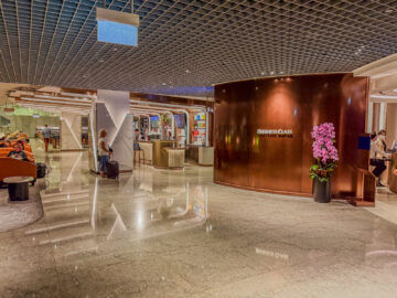 Singapore Airlines Silverkris Business Class Lounge Terminal 3 Singapur Bereich Nach Eingang