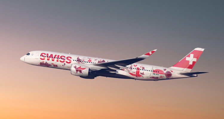 Swiss Airbus A350 Special Livery 3 Copyright