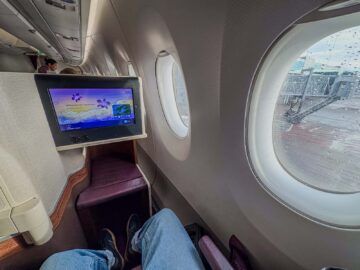 Thai Airways Airbus A350 900 Royal Silk Business Class Fensteraussicht