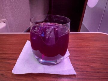 Thai Airways Airbus A350 900 Royal Silk Business Class Signature Drink