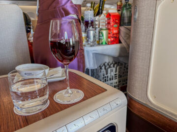 Thai Airways Airbus A350 900 Royal Silk Business Class Wein