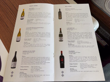 Thai Airways Airbus A350 900 Royal Silk Business Class Weinkarte