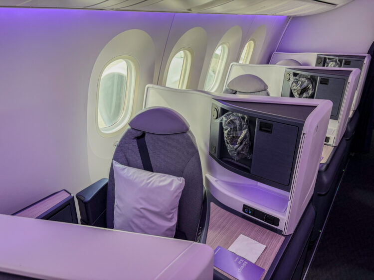 Air New Zealand Boeing 787 9 Neue Business Premier Class Fenstersitze Von Vorne