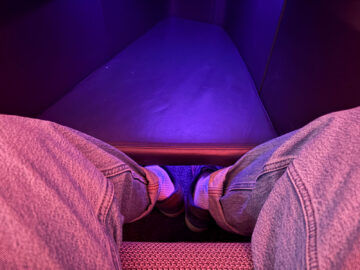 Air New Zealand Boeing 787 9 Neue Business Premier Class Fussablage