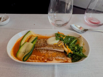 Air New Zealand Boeing 787 9 Neue Business Premier Class Hauptspeise