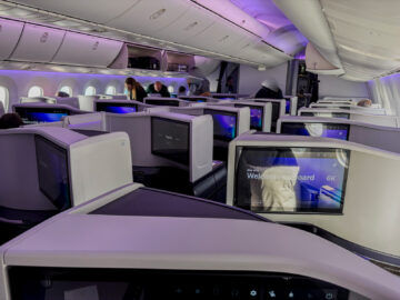 Air New Zealand Boeing 787 9 Neue Business Premier Class Kabine Sicht Von Sitz
