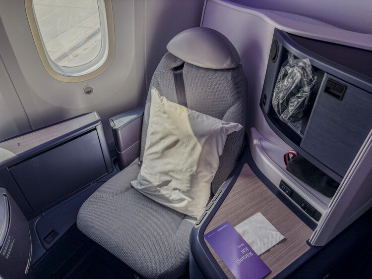 Air New Zealand Boeing 787 9 Neue Business Premier Class Sitz Fenster