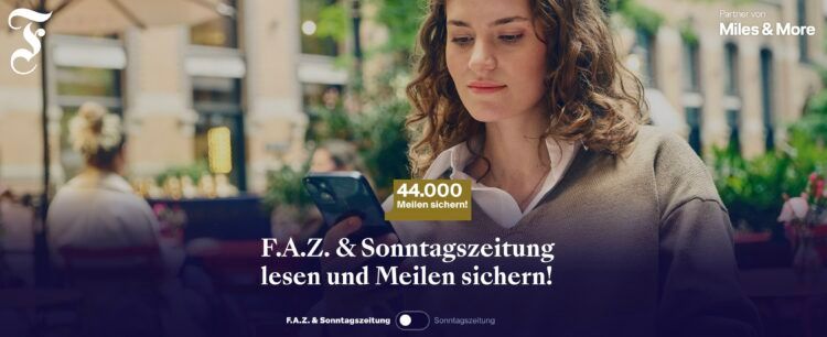 F.a.z. Jahresabo Miles And More Aktion Maerz 2026