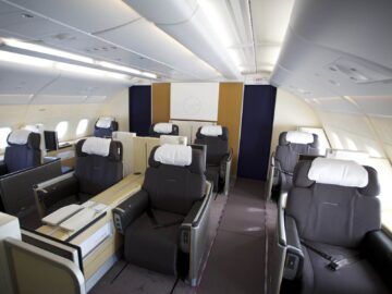 Lufthansa Airbus A380 First Class Kabine Copyright