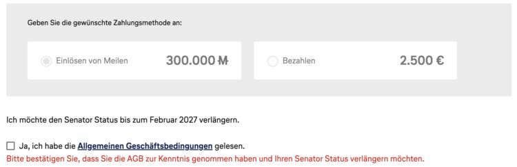 Miles And More Senator Statusverlaengerung Oktober 2025 Meilen Oder Cash