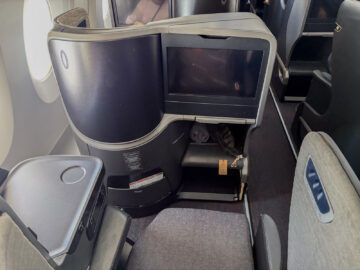 Turkish Airlines Airbus A350 900 Business Class Gang Sitplatz Von Oben