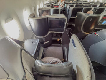 Turkish Airlines Airbus A350 900 Business Class Gang Sitzplatz Von Oben Weit