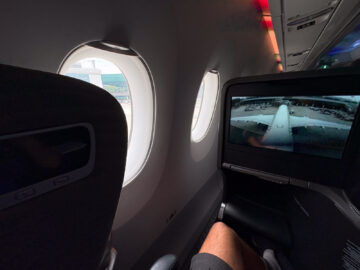 Turkish Airlines Airbus A350 900 Business Class Sitz Blockierte Fenstersicht
