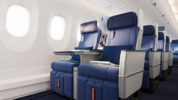 Edelweiss Airbus A350 900 Premium Economy Class Sitz Copyright