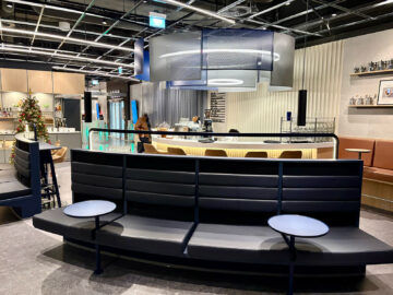 Lufthansa Senator Lounge Stuttgart Sitze Essensbereich