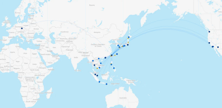 Starlux Streckennetz Flightconnections June 2026