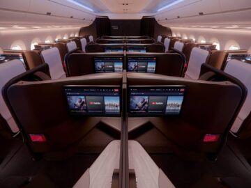 Delta Airlines Airbus A350 1000 One Suites Kabine Hinten Copyright