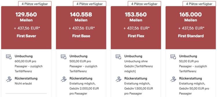 Miles And More Lufthansa First Class Frankfurt Johannesburg Mai 2026