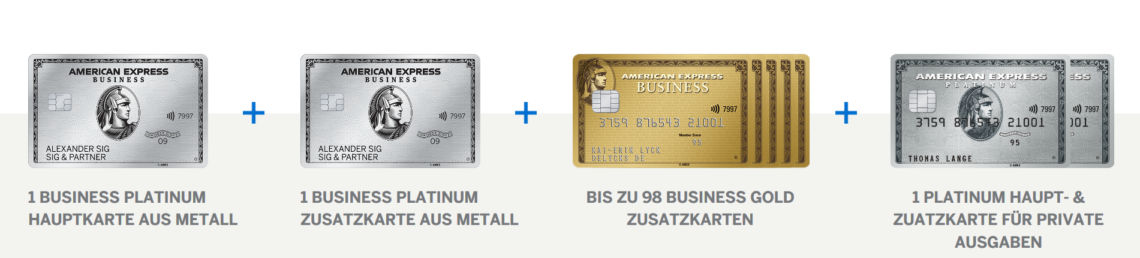 american express business platinum kreditkarte zusatzkarten