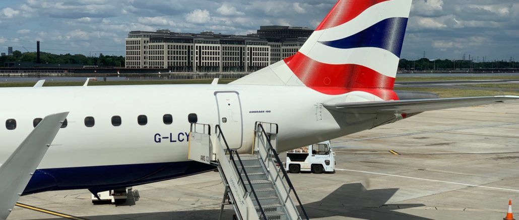 british airways embraer 190 flugzeug london city airport 3