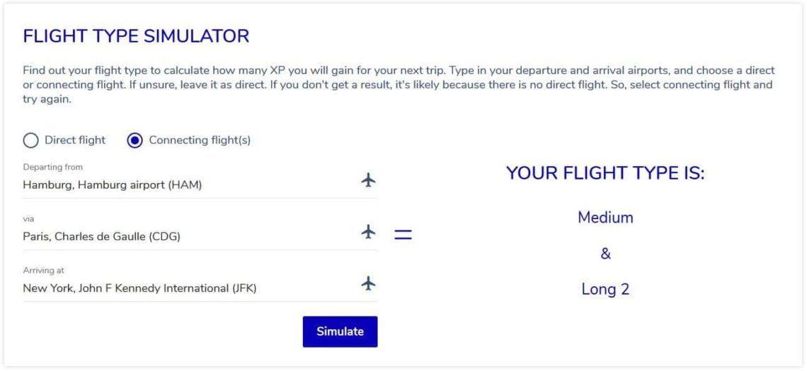 Flying Blue Statuslevel und Flying Blue Experience Points ...