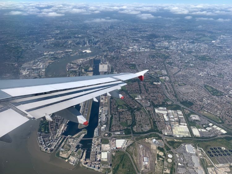 london city airport anflug blick
