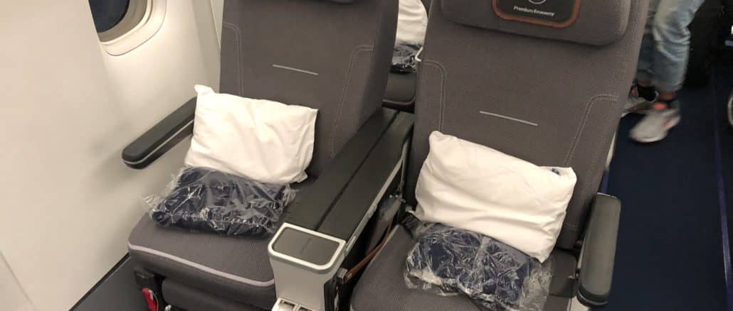 lufthansa premium economy b747 8i erste reihe