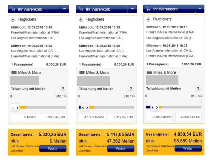 Lohnt sich die Miles & More Cash & Miles Option? meilenoptimieren Lohnt sich die Miles & More Cash & Miles Option? meilenoptimieren