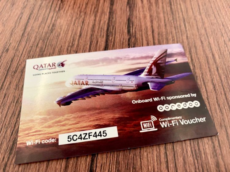 Qatar Airways First Class A380 Internet Gutschein