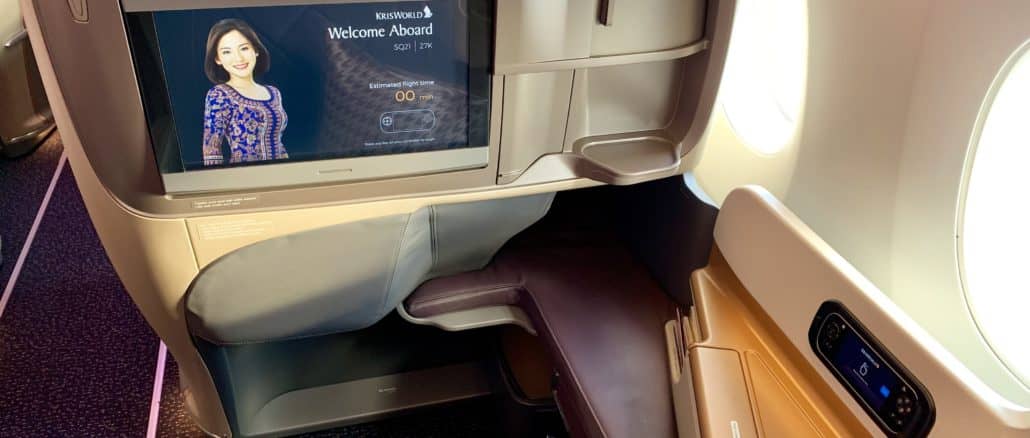 singapore airlines business class a350 900ulr sitz 2