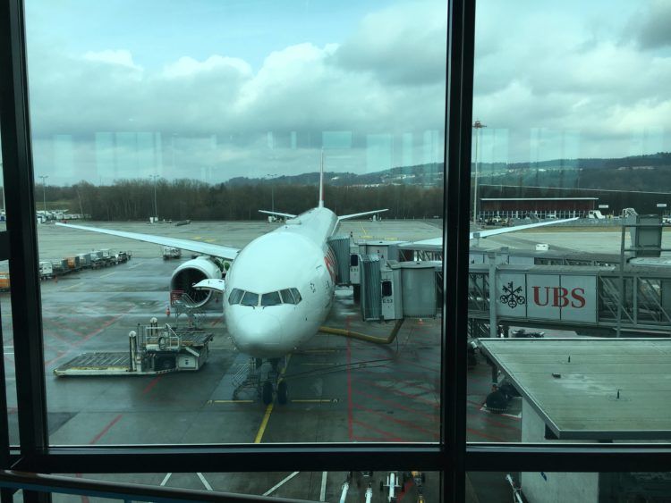 Swiss 777-300ER - Unser Flieger nach Los Angeles