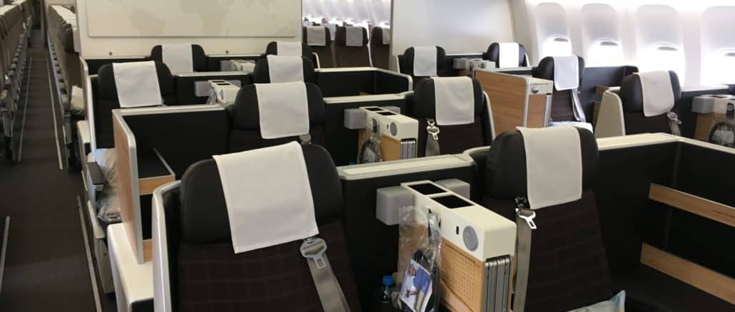 swiss business class 777 300er kabine 2